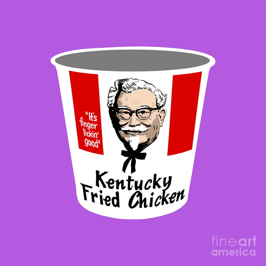 KFC Bucket Drawing by Adam Ferari
