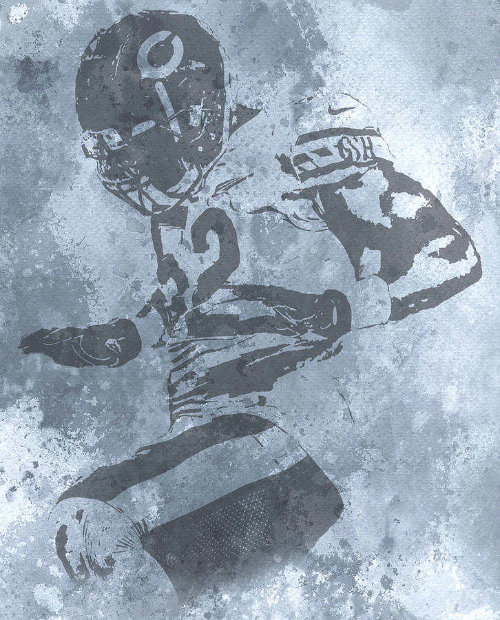 Khalil Mack CHICAGO BEARS ABSTRACT ART 1 Poster by Joe Hamilton - Fine Art  America