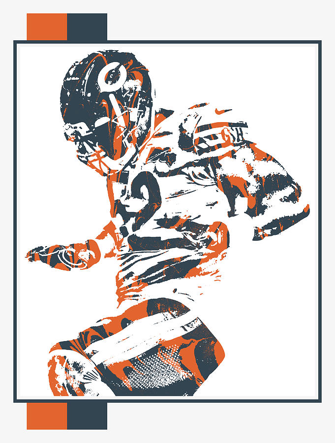 Khalil Mack CHICAGO BEARS PIXEL ART 6 Canvas Print / Canvas Art by Joe  Hamilton - Fine Art America