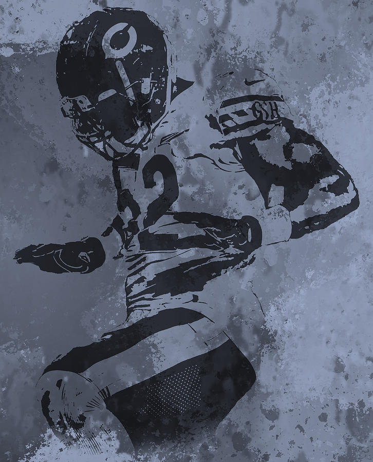 Khalil Mack CHICAGO BEARS APPAREL T SHIRT PIXEL ART 1 Mixed Media by Joe  Hamilton - Fine Art America