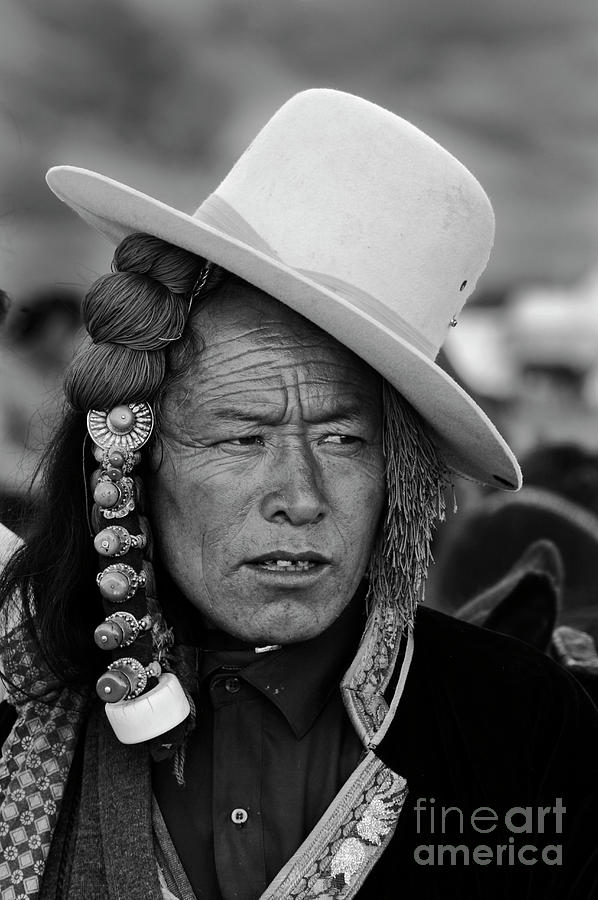 Khampa at the Litang Horse Festival - Kham Photograph by Craig Lovell