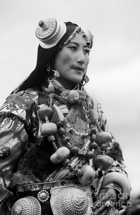 Khampa Princess - Kham Tibet Photograph by Craig Lovell