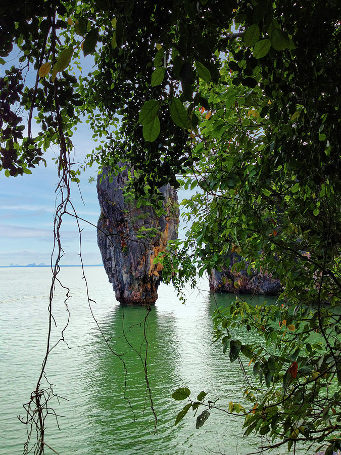 Khao Ta Pu Rock 02_James Bond Island Thailand Photograph by Christine Ley