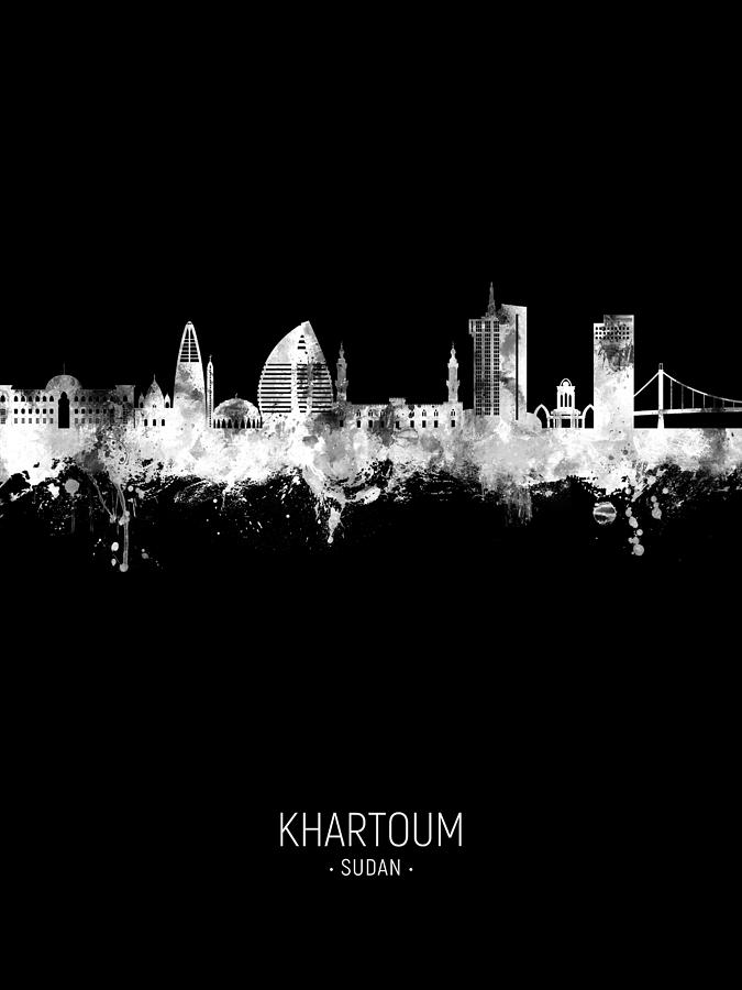 Khartoum Sudan Skyline #25 Digital Art by Michael Tompsett