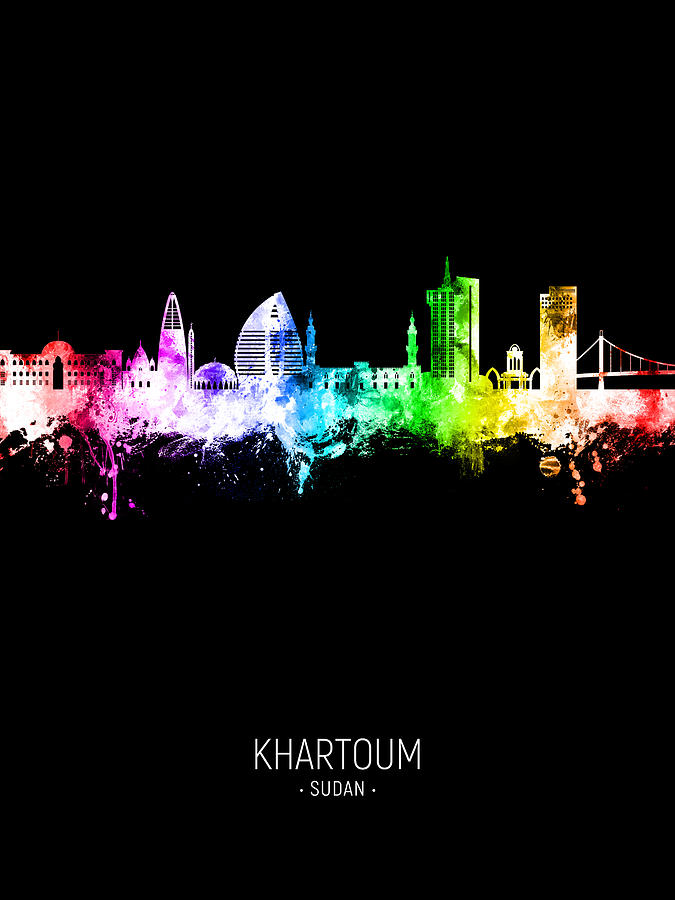 Khartoum Sudan Skyline #26 Digital Art by Michael Tompsett