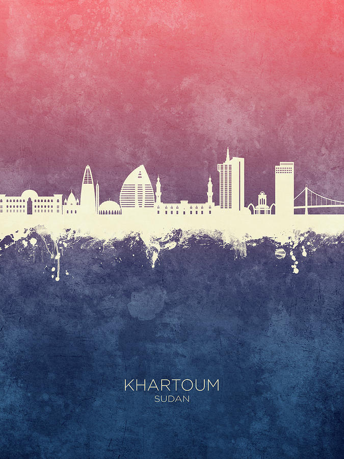 Khartoum Sudan Skyline #32 Digital Art by Michael Tompsett