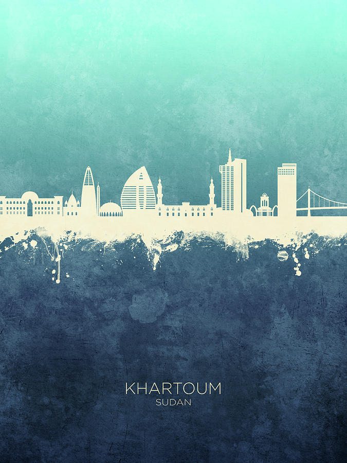 Khartoum Sudan Skyline #33 Digital Art by Michael Tompsett