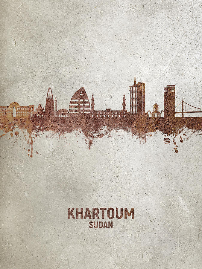 Khartoum Sudan Skyline #36 Digital Art by Michael Tompsett