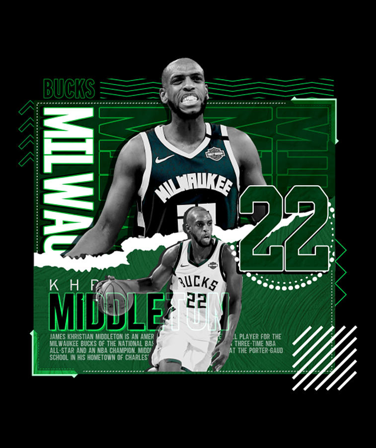Khris Middleton Basketball Digital Art by Kelvin Kent - Fine Art America