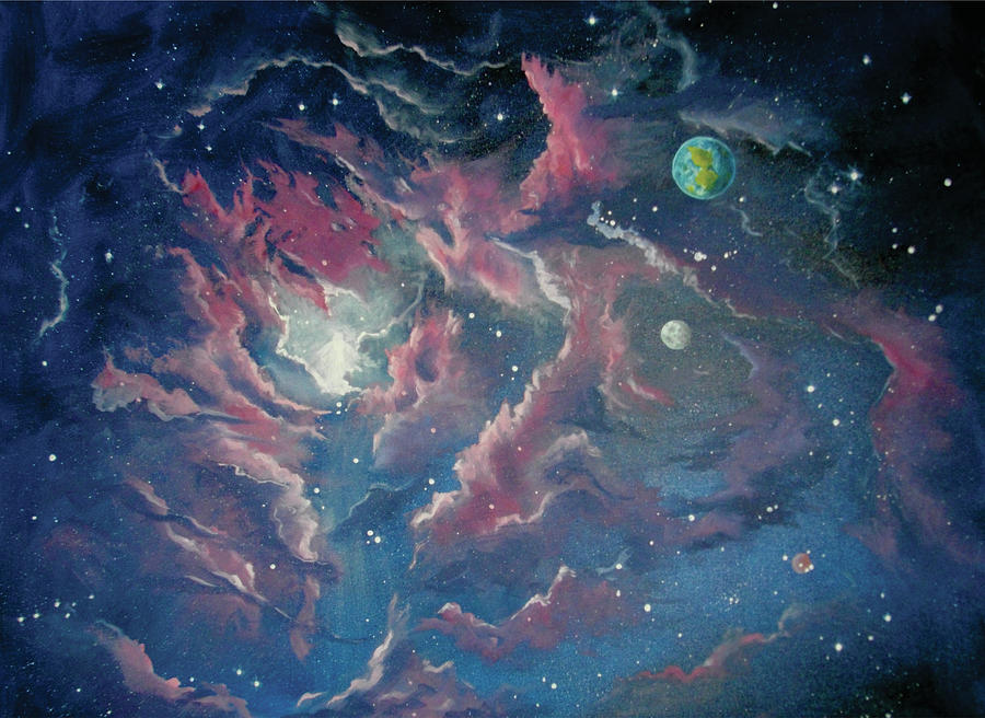KI Nebula Painting by Alex Izatt