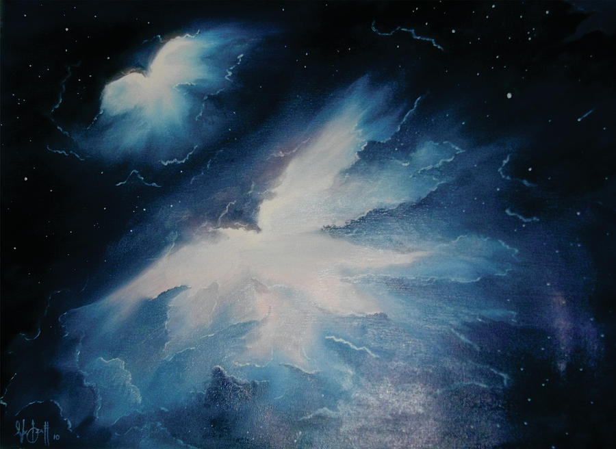 KI Small Nebula Painting by Alex Izatt