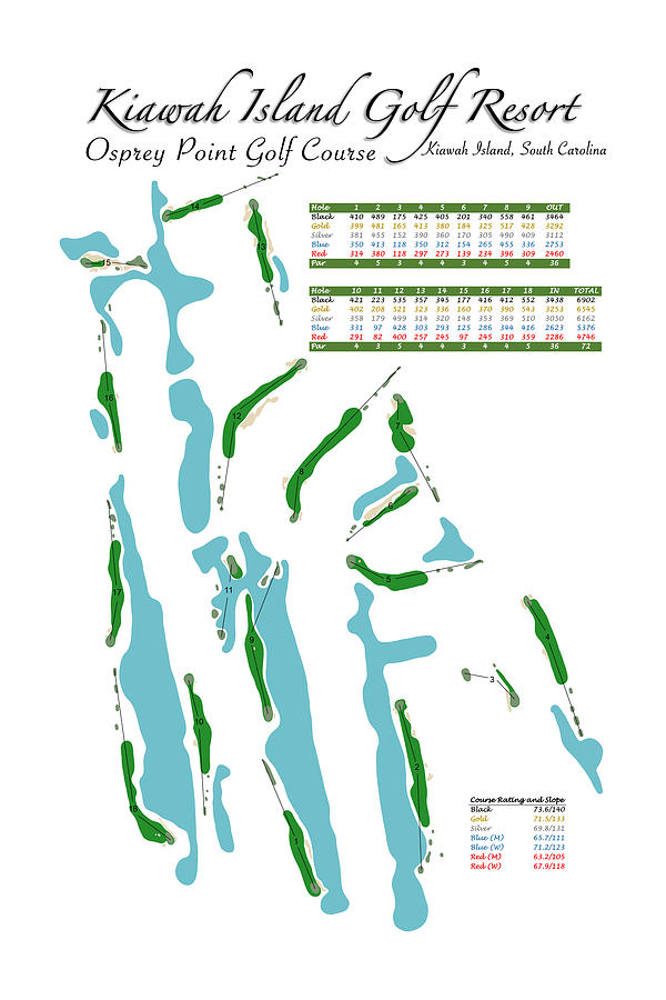Kiawah Island Golf Resort Osprey Point Golf Course Digital Art by