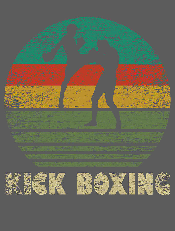 Kick Boxing - Martial Arts For Men Women Kids Vintage Retro Mma Fighter ...