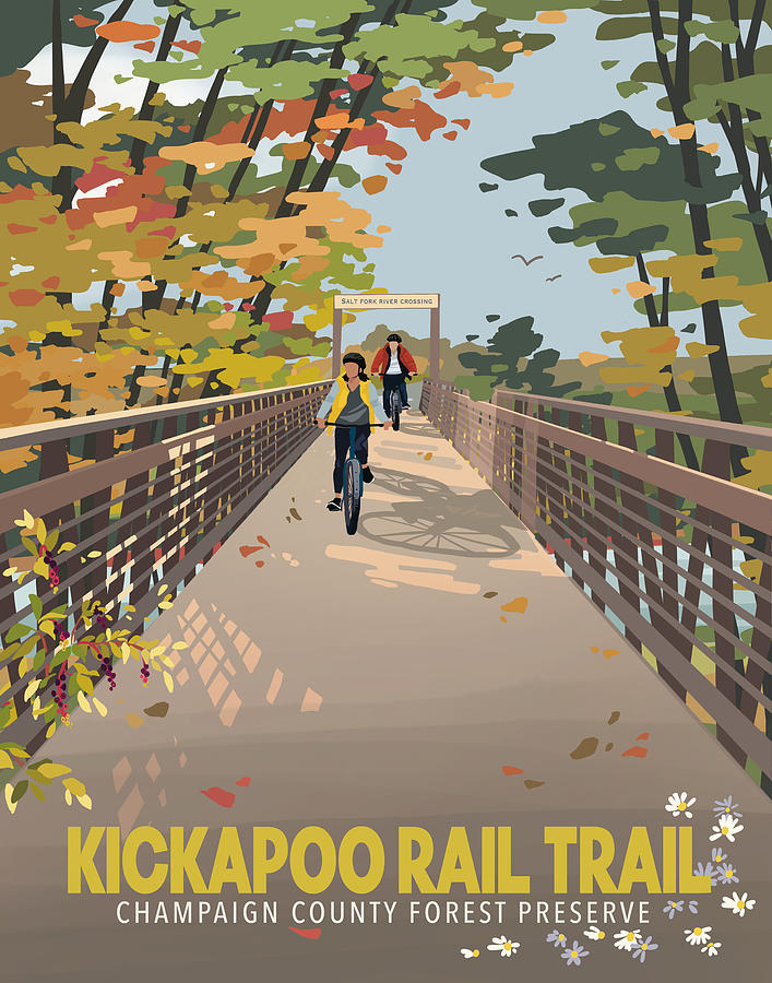 Tree Digital Art - Kickapoo Rail Trail by Champaign County Forest Preserve District