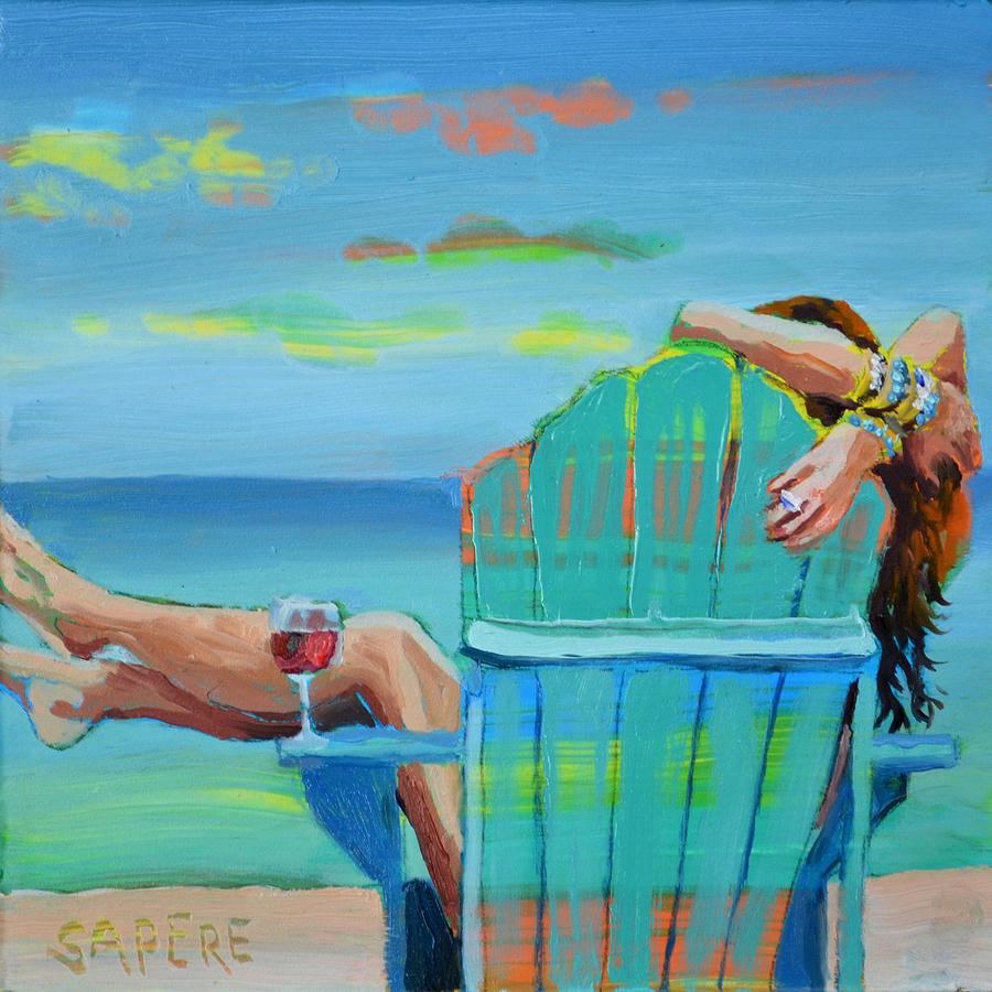 Kickin Back Painting by Lynee Sapere