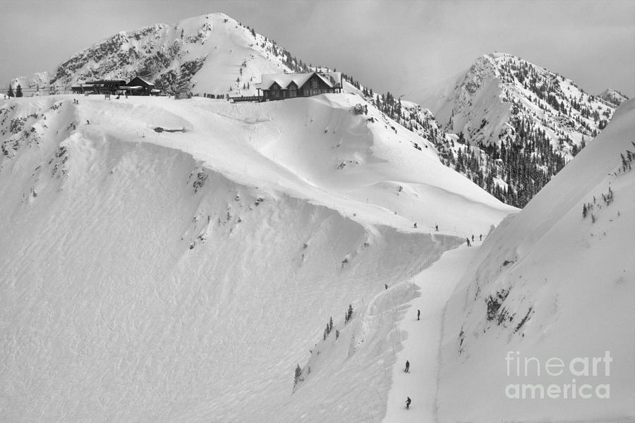 Kicking Horse Bowl Over Black Diamond Black And White Photograph by Adam Jewell