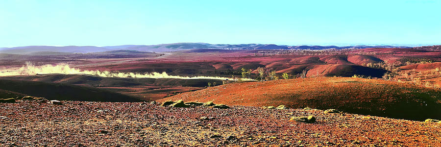 Kicking up Dust - Flinders Ranges Photograph by Lexa Harpell