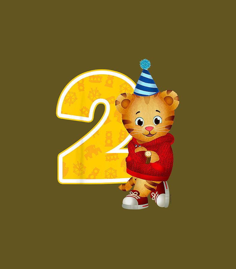 Kids Daniel Tigers Neighborhood My 2nd Birthday Digital Art by Abeera ...