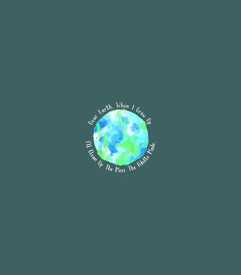 Kids Earth Message From Kid Earth Day Earth Day Digital Art by Louieo ...