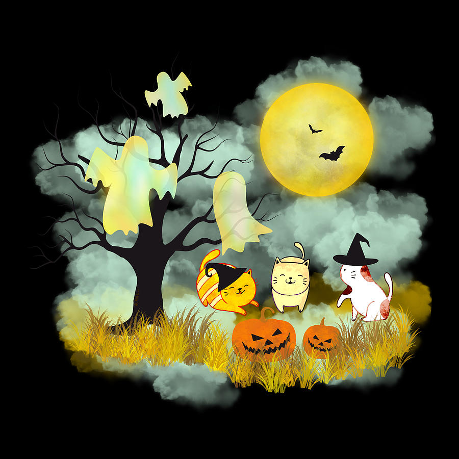 Kids Halloween Digital Art by Anastasiya Malakhova