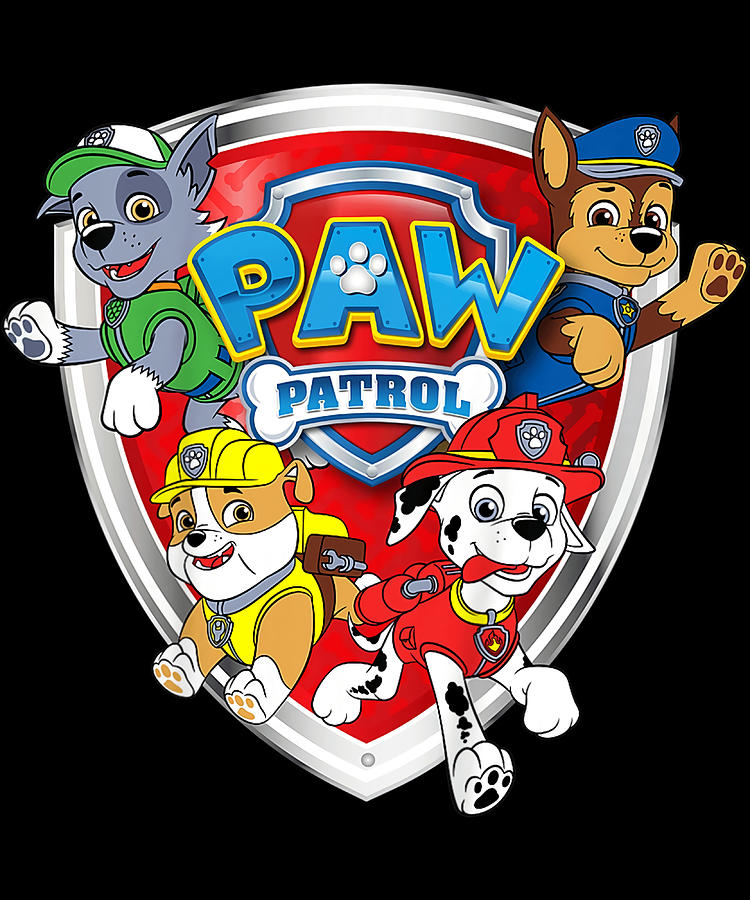 Kids PAW Patrol Shields humor Painting by Matthews Oliver - Fine Art ...