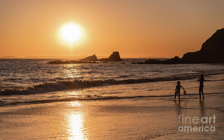 Kids playing at Golden Hour California  Photograph by Abigail Diane Photography