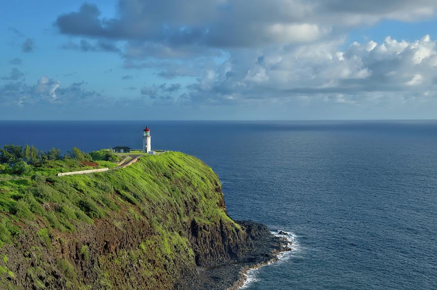 Kilauea Lighthouse Kauai Island Photograph by Heidi Fickinger