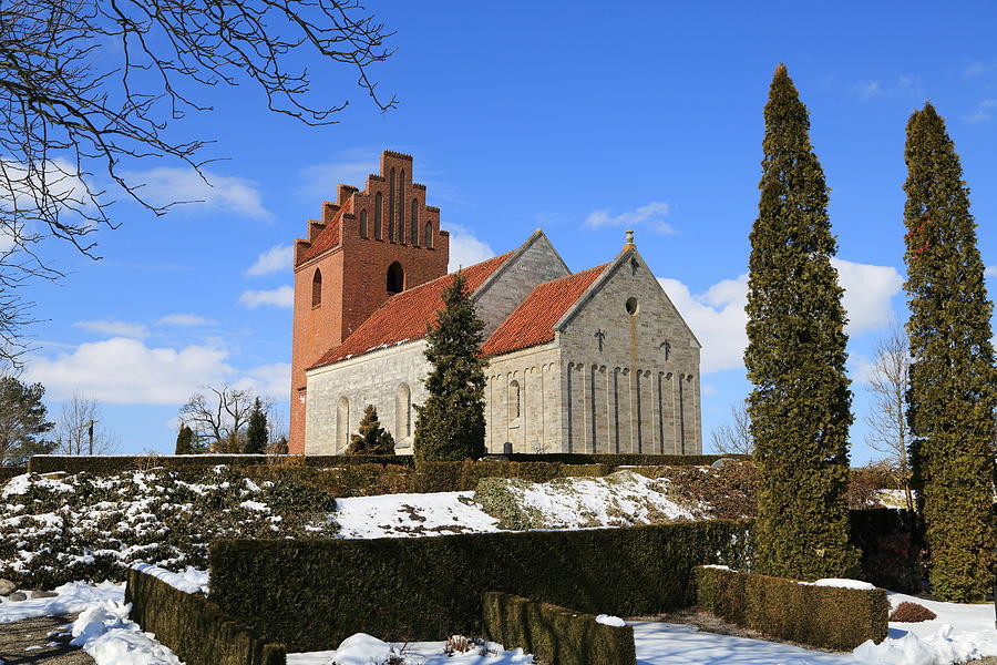 Kildebroende Landsby Kirke parish church Photograph by Pejft