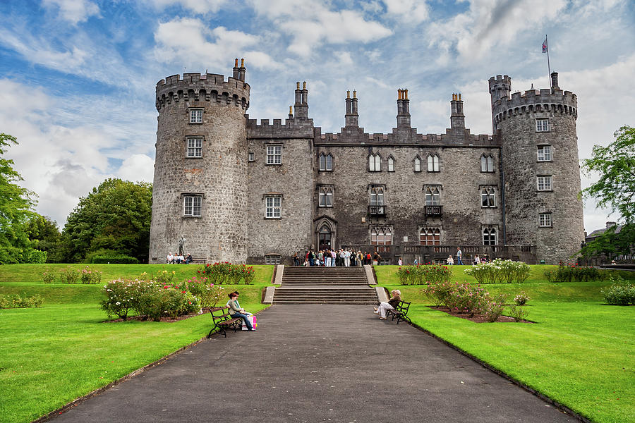 Castle Photograph - Kilkenny Castle and Garden In Ireland by Artur Bogacki