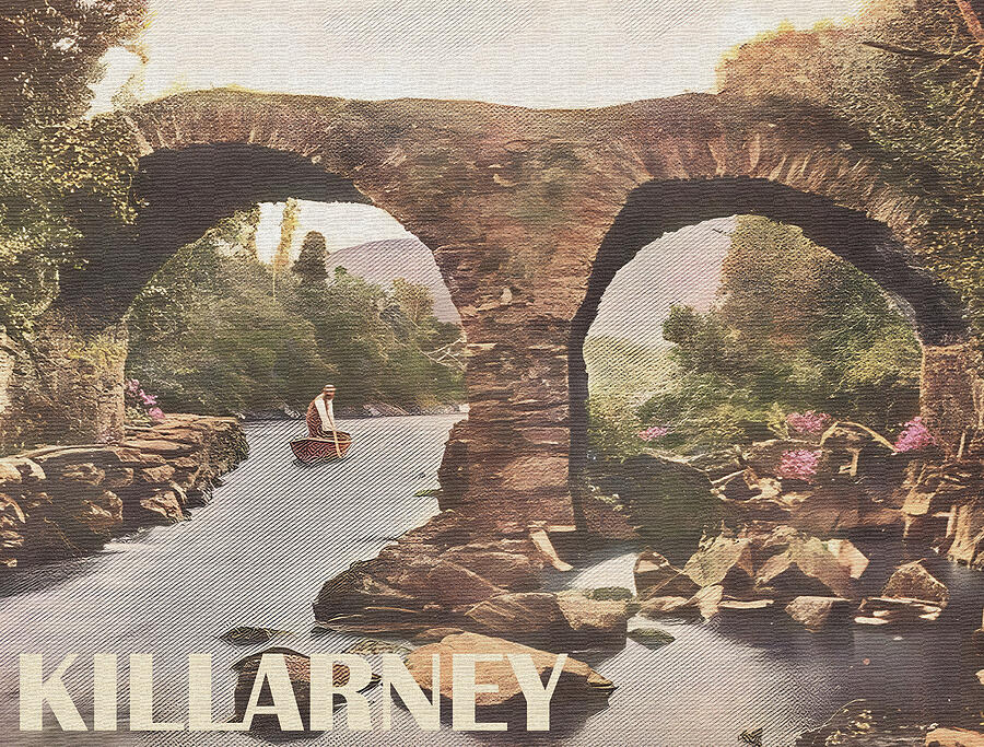 Landmark Photograph - Killarney, Stone Bridge, Ireland by Long Shot