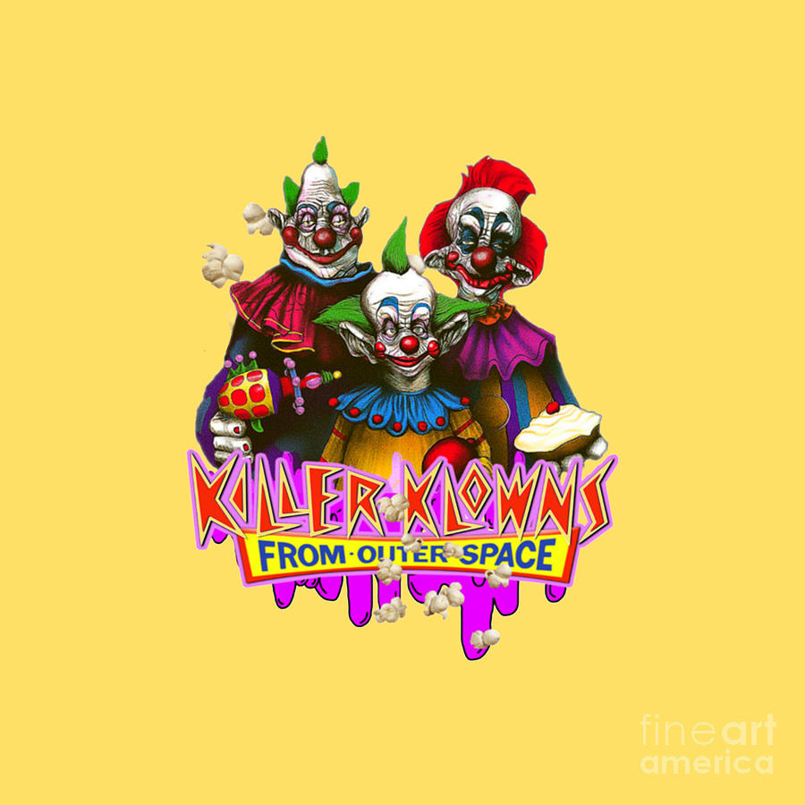 Killer Klowns From Outer Space Drawing by Alison H Gros