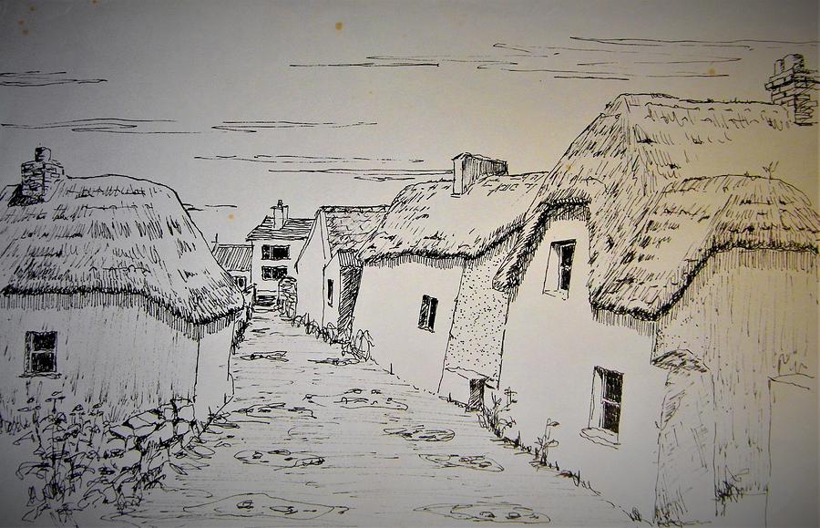 Kilmore Quay Laneway Painting by Val Byrne