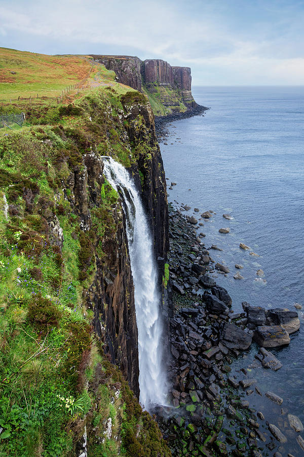 Kilt rock falls Photograph by Steev Stamford