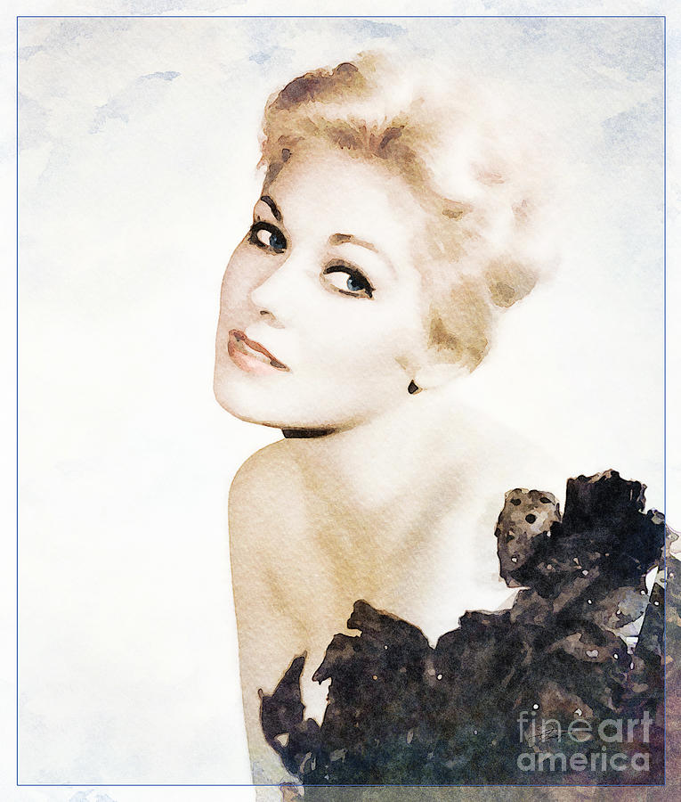 Kim Novak Digital Art By Jerzy Czyz - Fine Art America