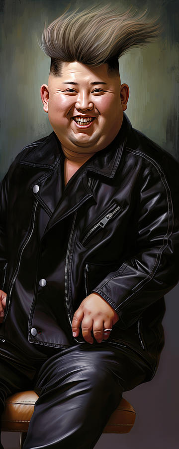 Portrait Painting - Kim the Rocker by My Head Cinema