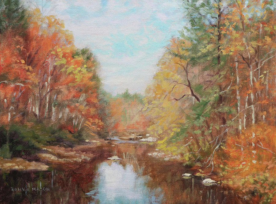 Fall Painting - Kimberling Creek by Bonnie Mason