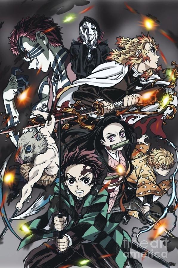 Kimetsu No Yaiba Digital Art by Black Wood | Pixels