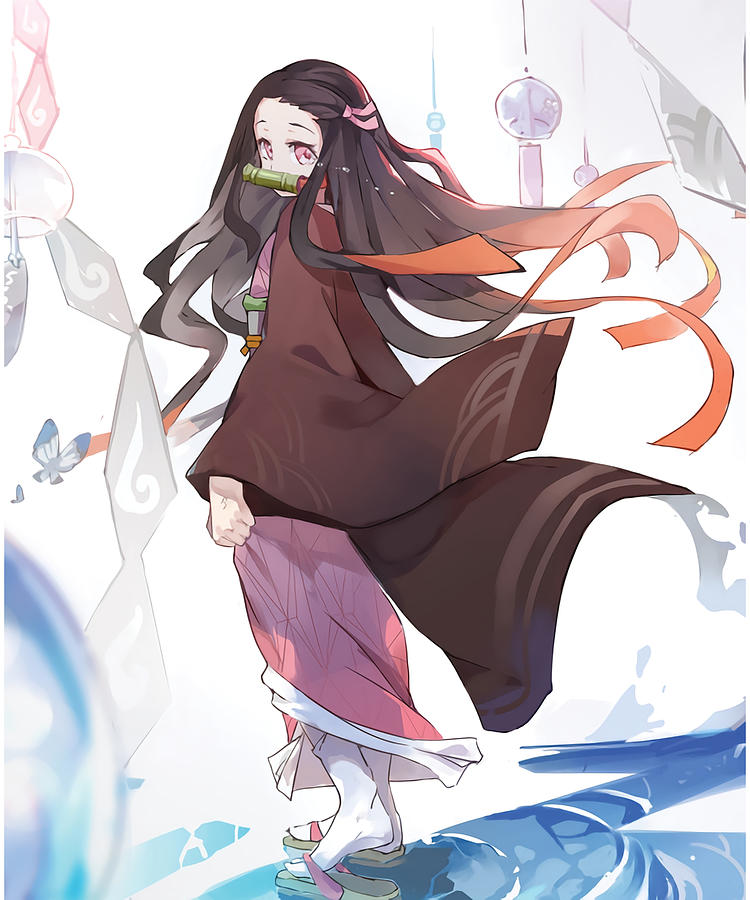 Nezuko Crying Wallpaper