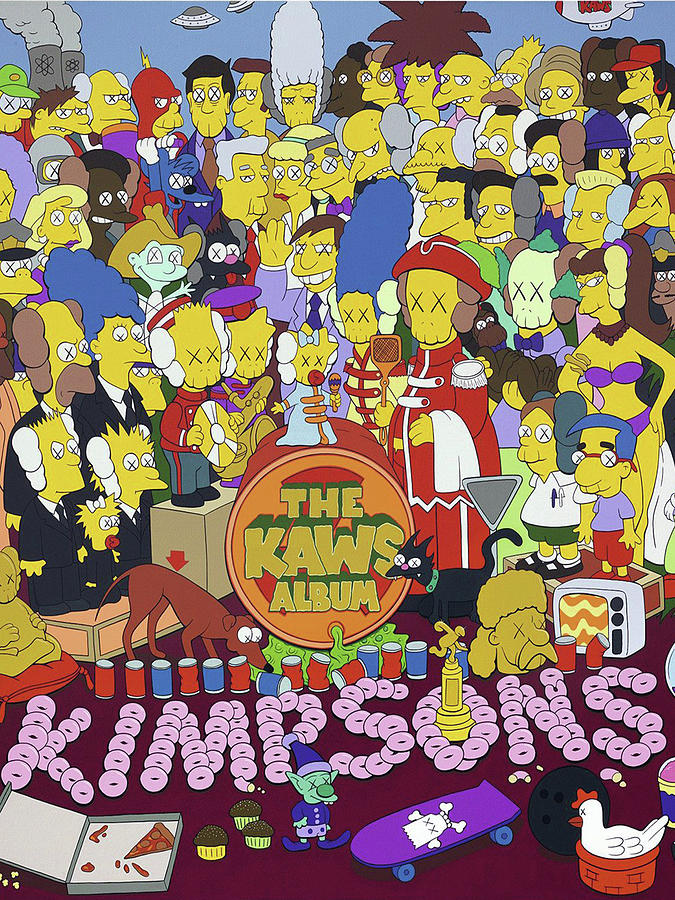 Kimpsons KAWS Digital Art by Triple Cee - Fine Art America