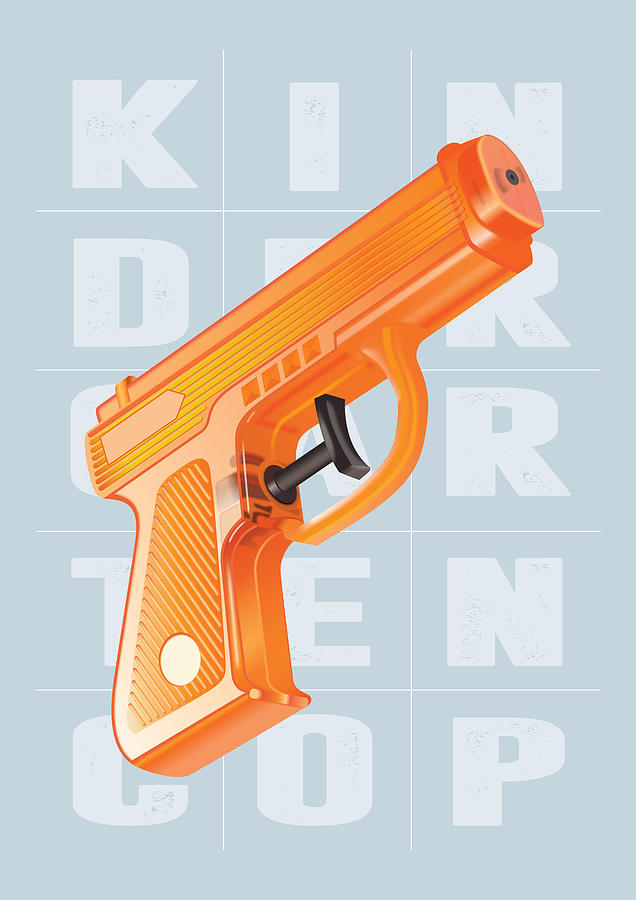 Kindergarten Cop Digital Art - Kindergarten Cop - Alternative Movie Poster by Movie Poster Boy