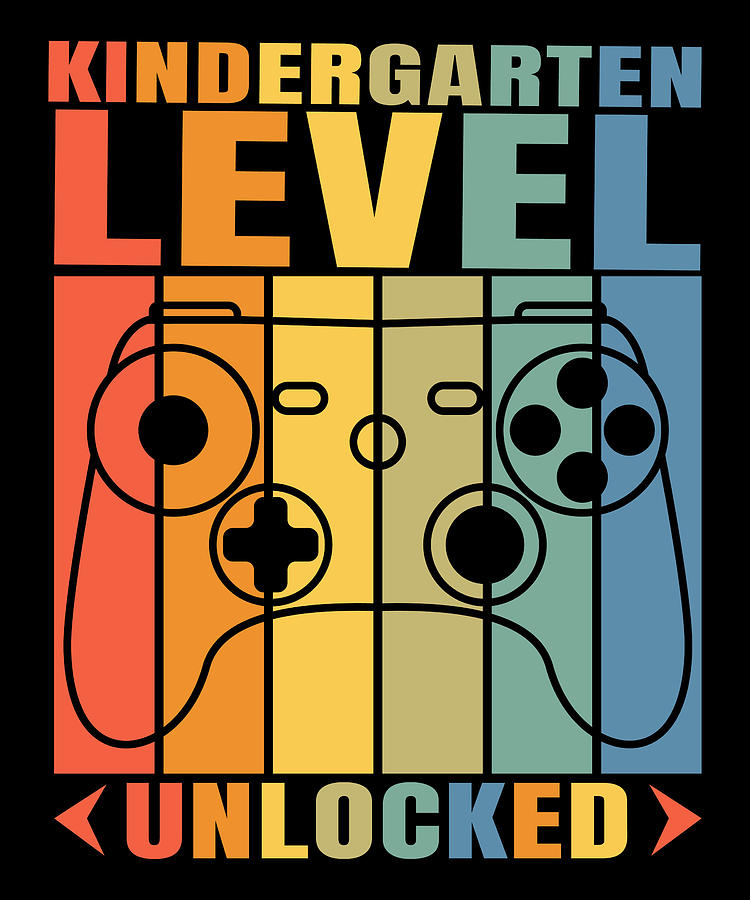 Kindergarten level unlocked graphic Digital Art by Licensed art - Fine ...