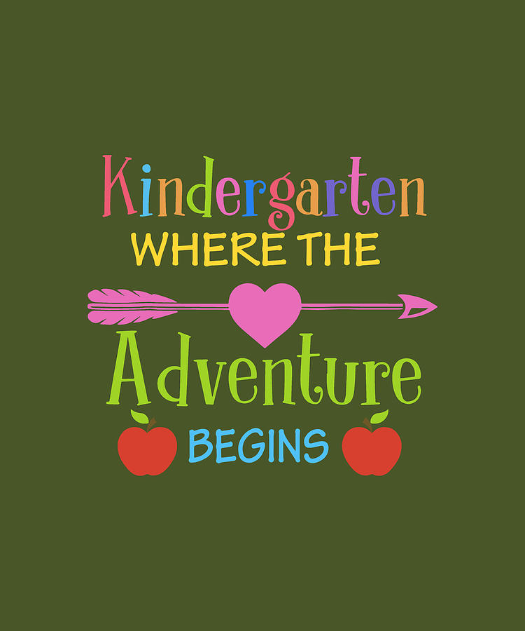 Kindergarten Where The Adventure Begins Shirt Kinder Teacher nerd ...