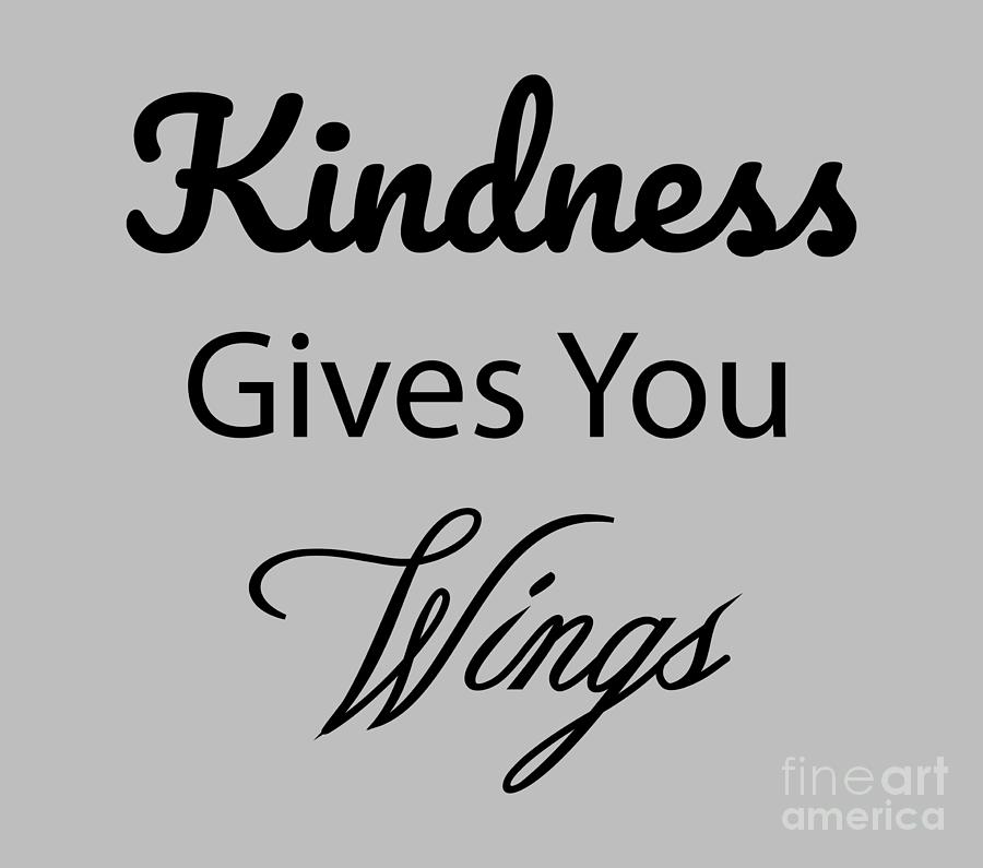 Gift Ideas Digital Art - Kindness Gives You Wings, Original, Tops womens, by David Millenheft
