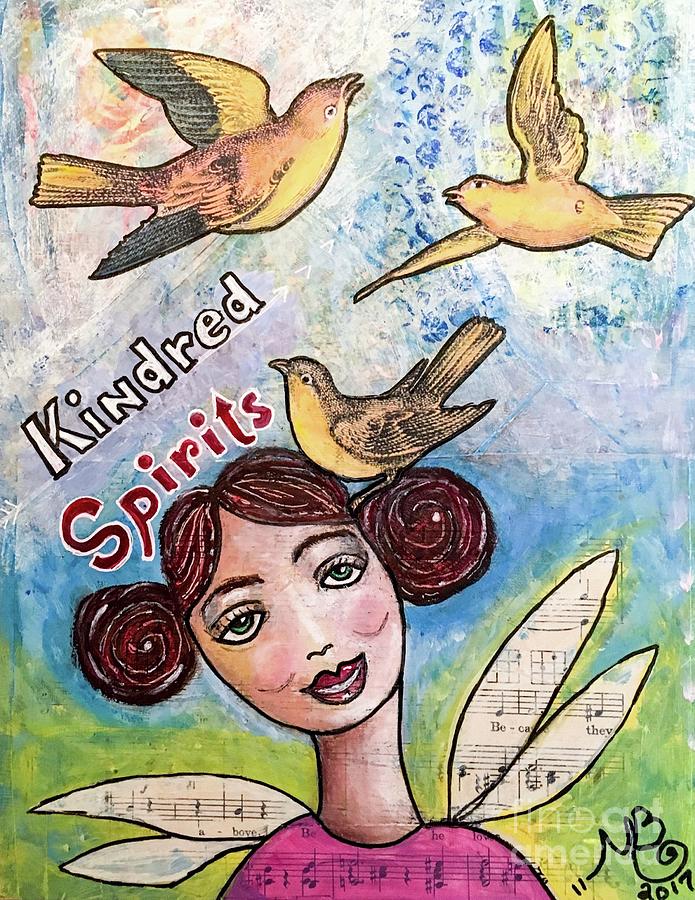 Kindred Angel Painting by Melin Baker