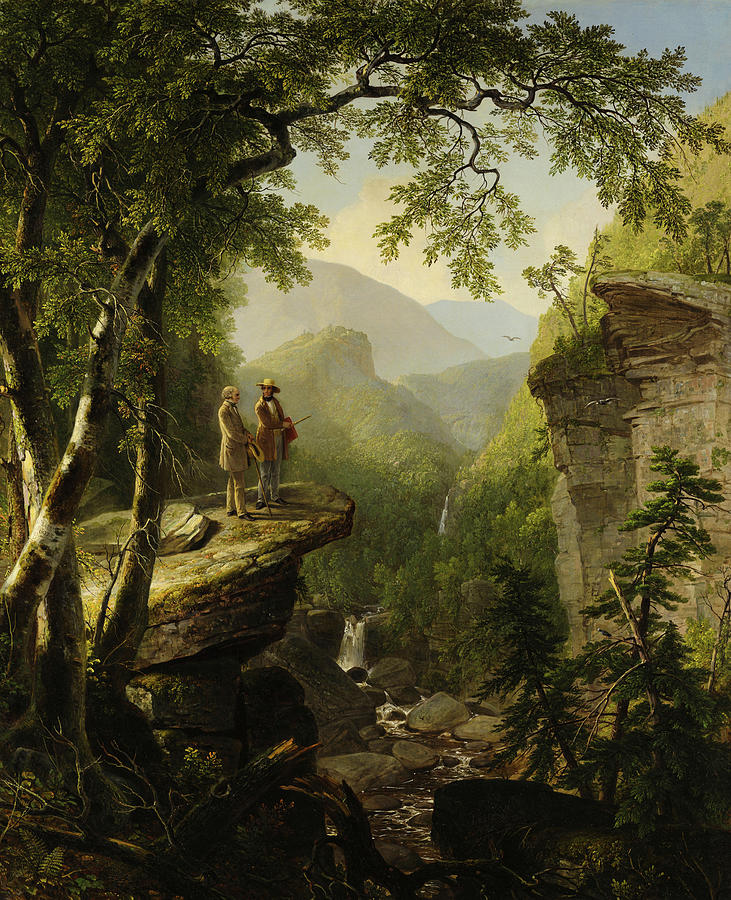 Asher Brown Durand Painting - Kindred Spirits, Thomas Cole and William Cullen Bryant by Asher Brown Durand
