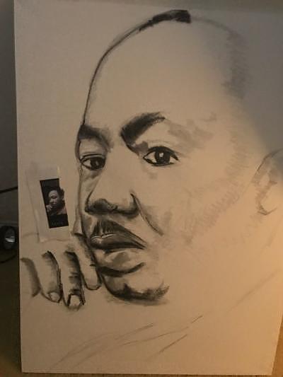 King Drawing by Angie ONeal