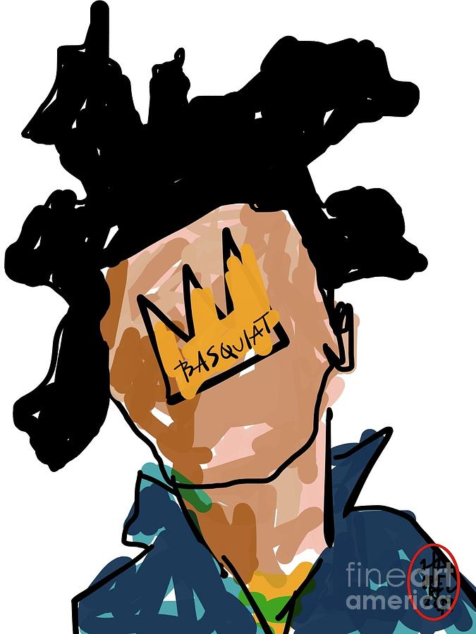 King Basquiat Painting by Oriel Ceballos