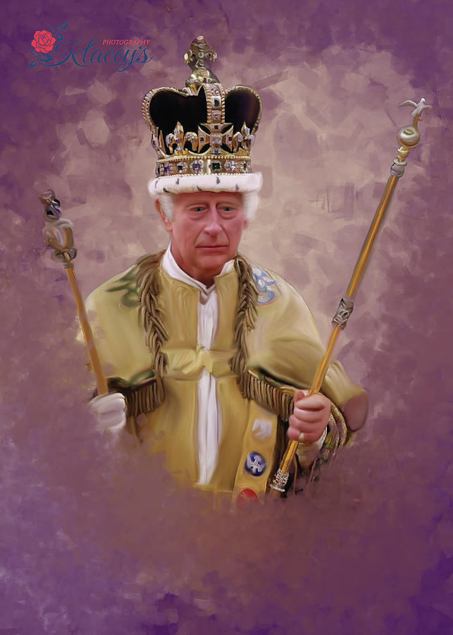 King Charles Coronation Digital Art by Linda Ritlinger