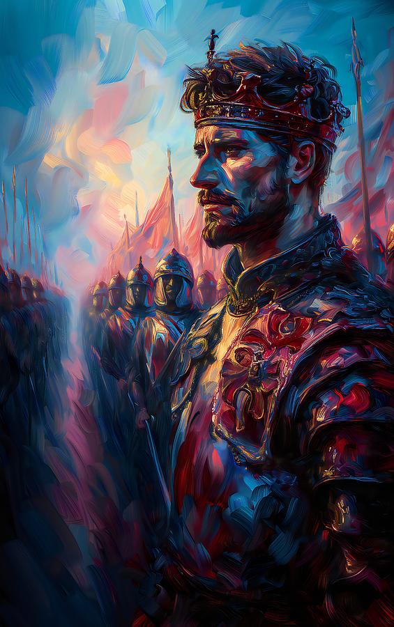 King Chilperic I of Burgundy Digital Art by Caito Junqueira