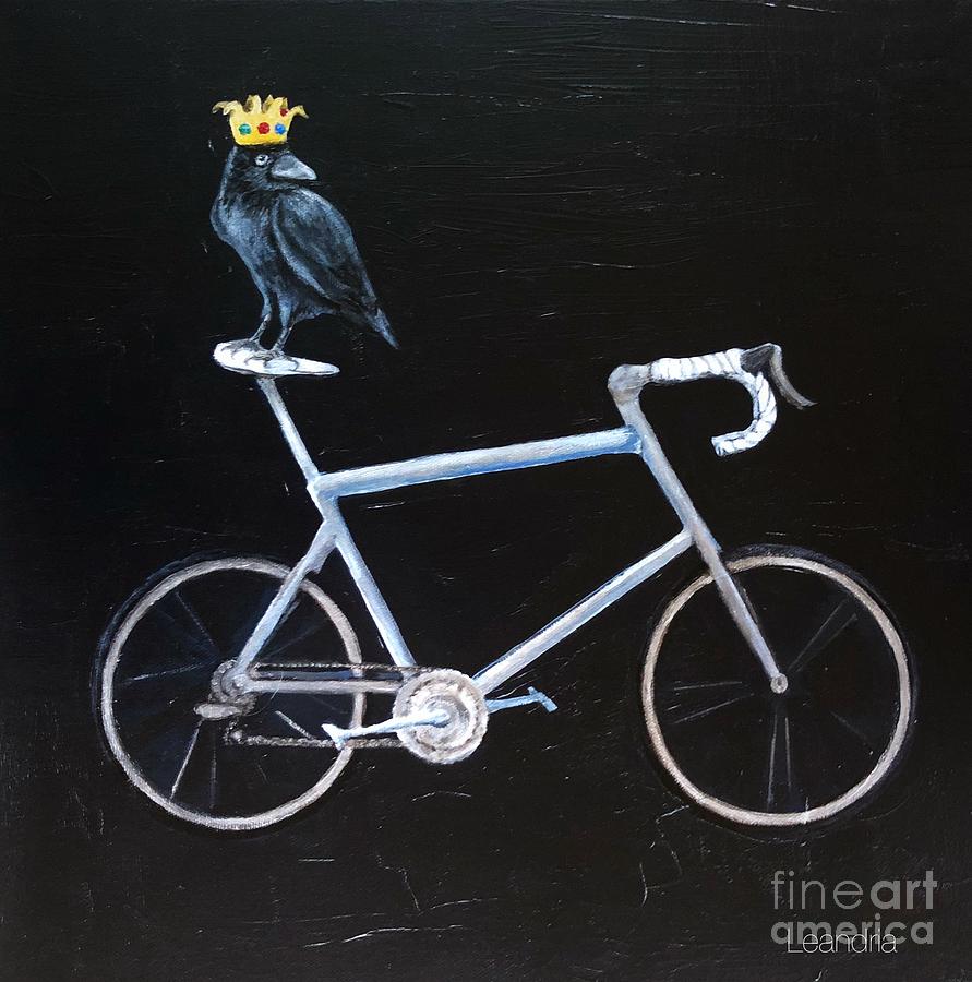 King Crow Rider  Painting by Leandria Goodman